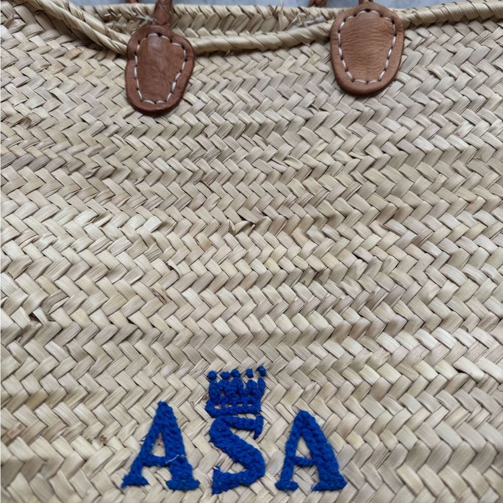 ASA Evil Eye Woven Tote Bag - Picture 6 of 8